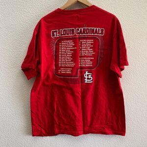 Vintage St. Louis Cardinals Baseball 2009 Post Season Roster Majestic T-Shirt L